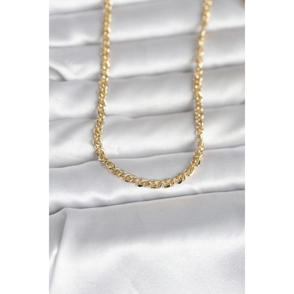 CM 14K Gold Renk Zincir Model 60 cm Kadın Kolye TJ-BKO10993
