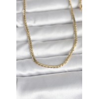 CM 14K Gold Renk Yassı Model 60 cm Kadın Kolye TJ-BKO10994