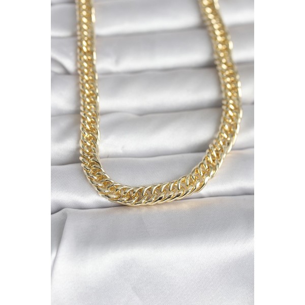 CM 14K Gold Renk Kalın Zincir Model 60 cm Kadın Kolye TJ-BKO10998