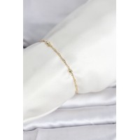 CM 14K Gold Renk Burgu Topçuk Model Kadın Bileklik TJ-BB8281