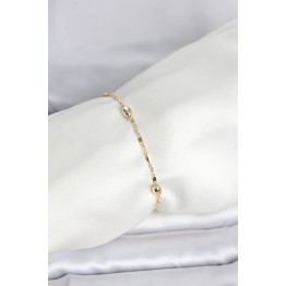 CM 14K Gold Renk Damla Topçuk Model Kadın Bileklik TJ-BB8284
