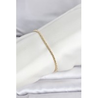 CM 14K Gold Renk Burgulu Zincir Model Kadın Bileklik TJ-BB8288