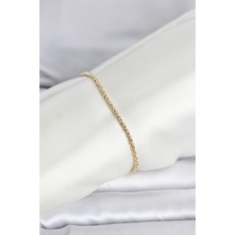 CM 14K Gold Renk Burgulu Zincir Model Kadın Bileklik TJ-BB8288