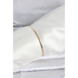 CM 14K Gold Renk Yassı Zincir Model Kadın Bileklik TJ-BB8291