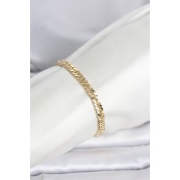 CM 14K Gold Renk Kalın Zincir Model Kadın Bileklik TJ-BB8304