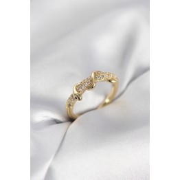 Gold Renk Zirkon Taşlı Sarmal Yılan Model Kadın Yüzük TJ-BYK4068