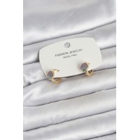 Deniz Kabuğu Model Gold Pirinç Çocuk Küpe - TJ-BKP11649