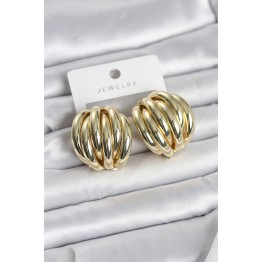 Pirinç Gold Renk Vintage Kadın Küpe TJ-BKP11655