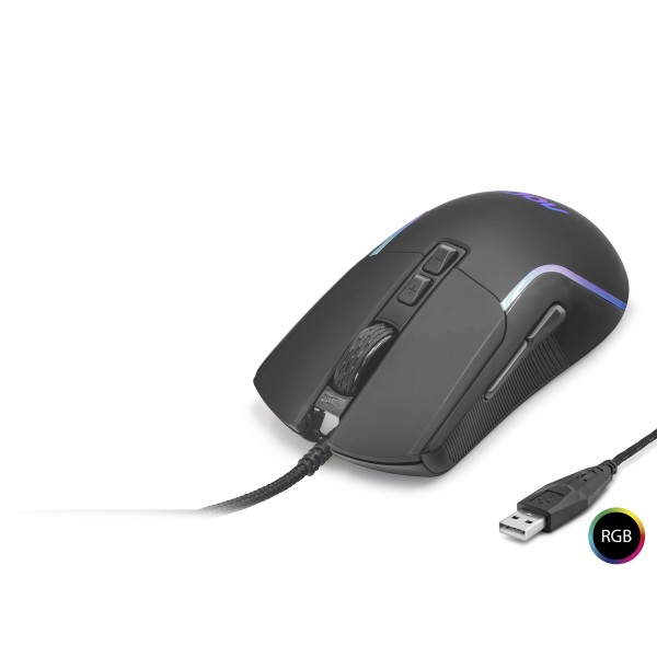 Mouse Optik 1200–2400 Dpi Usb Rgb - Siyah GM170B/LA