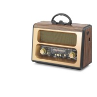 Bluetooth Fm Nostaljik Hoparlör Usb Tf - Kahverengi RXBT88