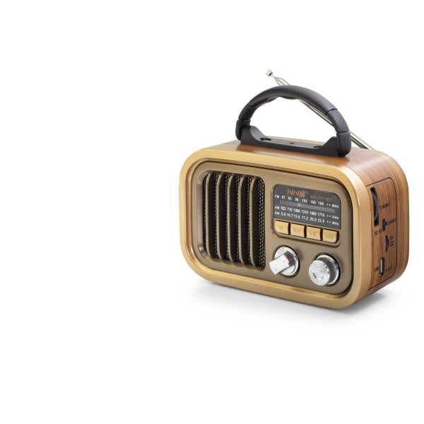 Bluetooth Nostaljik Hoparlör Fm 18.4 X 8.9 X 13.4 Cm NS7771BT