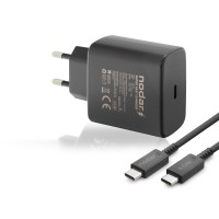 Type-c Pd Hızlı Şarj Seti 45W Type-c Adaptörlü 1 M Pvc Kablolu Siyah ND1007