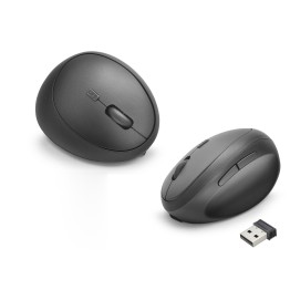 Kablosuz Ergonomik Dikey Mouse Dual Mod 3200 Dpi 6 Tuş Bilek Dostu - Siyah ND1210