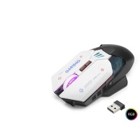 W19 Kablosuz Mouse Dual Mod 10000 Dpi 7 Tuş Makro 1000 Hz Rgb - Siyah Beyaz