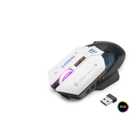 W19 Kablosuz Mouse Dual Mod 10000 Dpi 7 Tuş Makro 1000 Hz Rgb - Siyah Beyaz