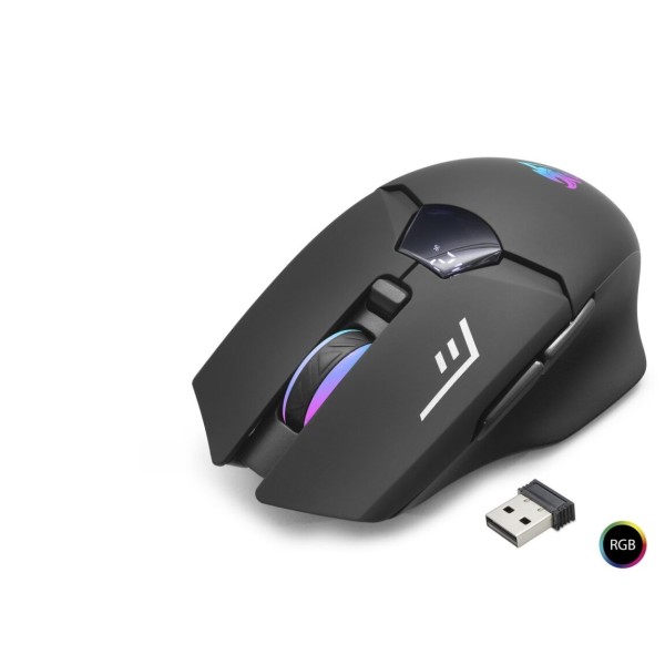 G400 Kablosuz Mouse Dual Mod 1600 Dpi Sessiz Rgb - Siyah