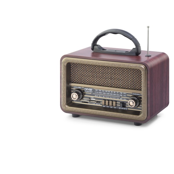 Bluetooth Nostaljik Hoparlör Fm 20 X 10.2 X 14.5 Cm NS8070BT
