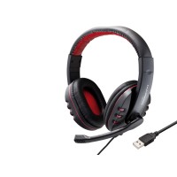 Kulaklık Usb Ps4 Uyumlu - Siyah Kırmızı HD1171
