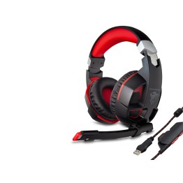 G59 Kulaklık Usb 7.1 Ps4 Uyumlu Led - Siyah Kırmızı