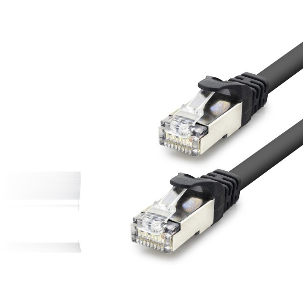 Cat7 Ethernet Patch Kablosu 10 Gbps 600 Mhz 10 M - Siyah HDX5094