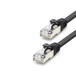 Cat7 Ethernet Patch Kablosu 10 Gbps 600 Mhz 60 Cm - Siyah HDX5089