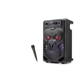 Bluetooth Karaoke Hoparlör Fm 8 Mikrofonlu 34 X 22.7 X 17.6 Cm - Siyah ND2820