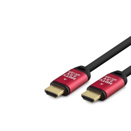 Hdmi 2.0 Kablo 4K Uhd Od 8.0 Mm 3 M - Siyah Kırmızı HDX2038