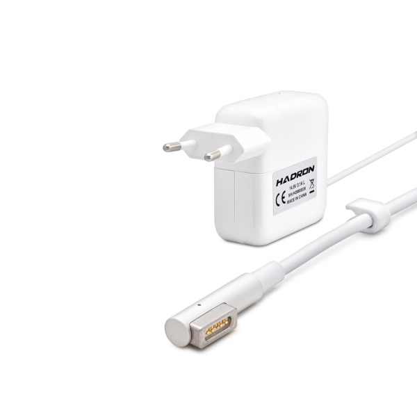 14.5V 3.15A 45W Laptop Adaptörü - L Tip - Macbook Uyumlu - Beyaz HD8802