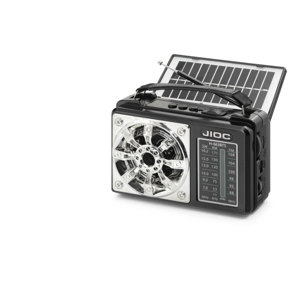Nostaljik Kamp Ve Outdoor Solar Şarjli Tws Taşinabi̇li̇r Hoparlör H663BTS