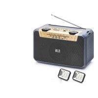 Bluetooth Fm Radyo Usb Tf Aux Solar Şarjli Çift Led Aydinlatmali Kamp Hoparlör FP397S