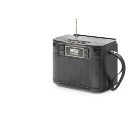 Bluetooth Fm Radyo Tws Usb Tf Aux Solar Şarjli Taşinabilir Kamp Hoparlör - Si̇yah NS522S