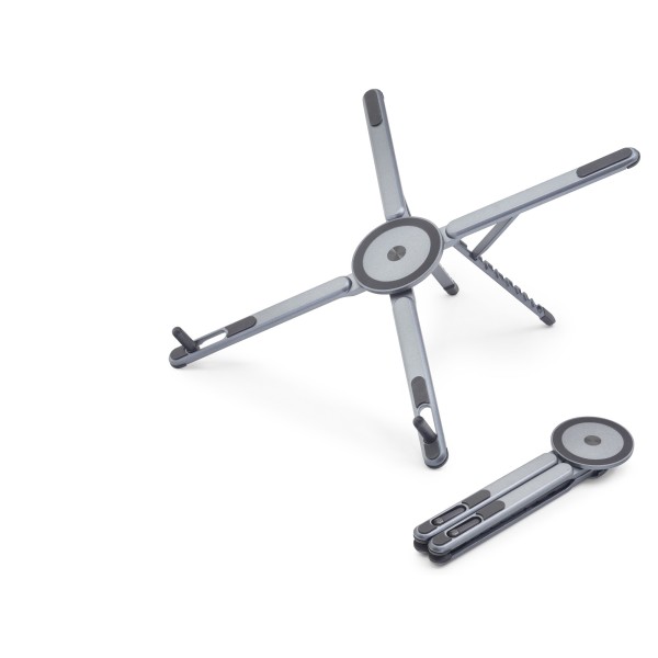 Katlanir Manyeti̇k 360 Derece Döner Masaüstü Tablet Ve Laptop Standi Metal - Gümüş ND8032
