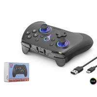 Bluetooth Gamepad Pc Ios Android Switch Ps3 Ps4 Uyumlu Rgb - Siyah ND505B