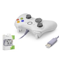 Gamepad Pc Xbox 360 Uyumlu Kablolu - Beyaz ND506W