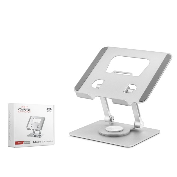 Metal 360 Derece Dönebilen Kompakt Tablet Ve Laptop Standi - Silver HDX8020