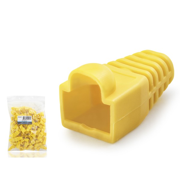 Rj45 Konnektör Papuç - 100 Adet Sari / Ekonomik Poşet Paket ND2427