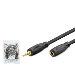 3.5 Mm Aux Uzatma Kablosu 5 M - Siyah HDX1020
