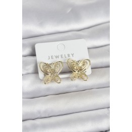 Füsun Küpesi Model Gold Renk Model Pirinç Kadın Küpe TJ-BKP11720