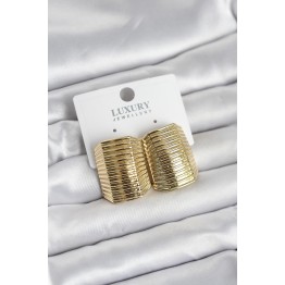 Gold Renk Pirinç Vintage Esintili Statement Küpe TJ-BKP11736