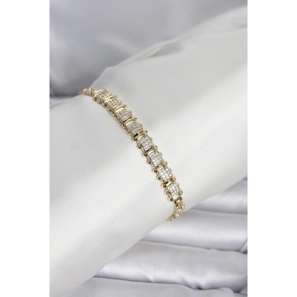 Xuping Model Zirkon Taşlı Gold Renk Kadın Bileklik TJ-BB8415