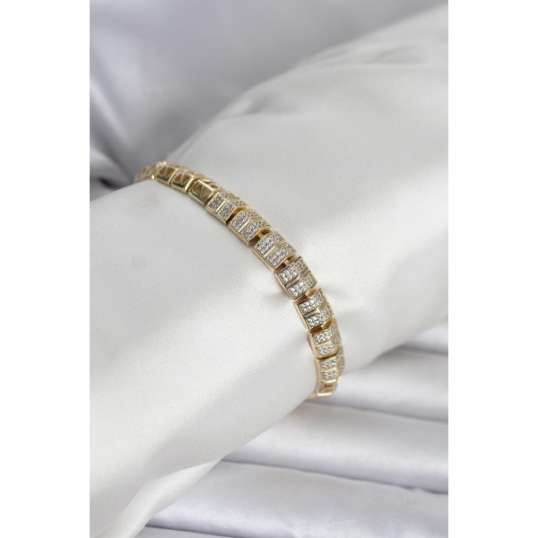 Xuping Zirkon Taşlı Gold Renk Kadın Bileklik TJ-BB8434