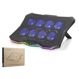 Laptop Soğutucu 8 Fan Rgb - Siyah DCXAA3