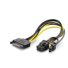 Sata To 6+2 Pin Ekran Kartı Power Kablosu 26 Cm - Siyah HDX5570