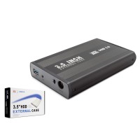 3.5 Inç Sata Hdd Harici Disk Kutusu Usb 3.0 - Siyah HDX1756