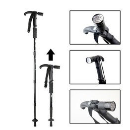 Boya Göre Ayarlı Işıklı Yürüyüş Bastonu LED Güçlü Aydınlatmalı Ergonomik Tasarım WT-002