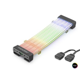 24 Pin Argb Anakart Güç Uzatma Kablosu Bükülebilir 2 Mm 54 60 Led Siyah ND2801B