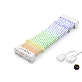 24 Pin Argb Anakart Güç Uzatma Kablosu Bükülebilir 2 Mm 108 Led Beyaz ND2812W