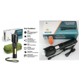 50W Led Şarjlı El Feneri SM-316