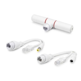 Poe Combiner Mux 2 In 1 Rj45 Veri + Güç Birleştirici Adaptör - Beyaz HDX5550
