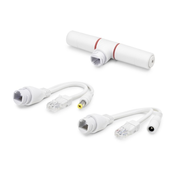 Poe Combiner Mux 2 In 1 Rj45 Veri + Güç Birleştirici Adaptör - Beyaz HDX5550